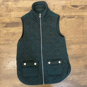 Abercrombie and Fitch Vest Dark Forest Green Women's XS. Full Zip.
